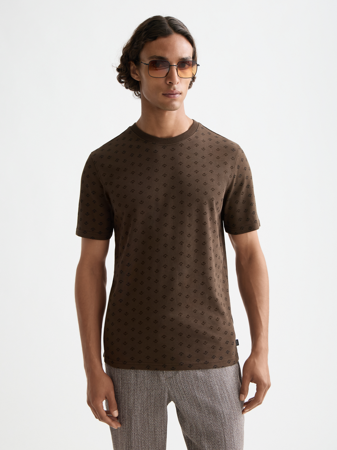 Regular fit allover print t-shirt