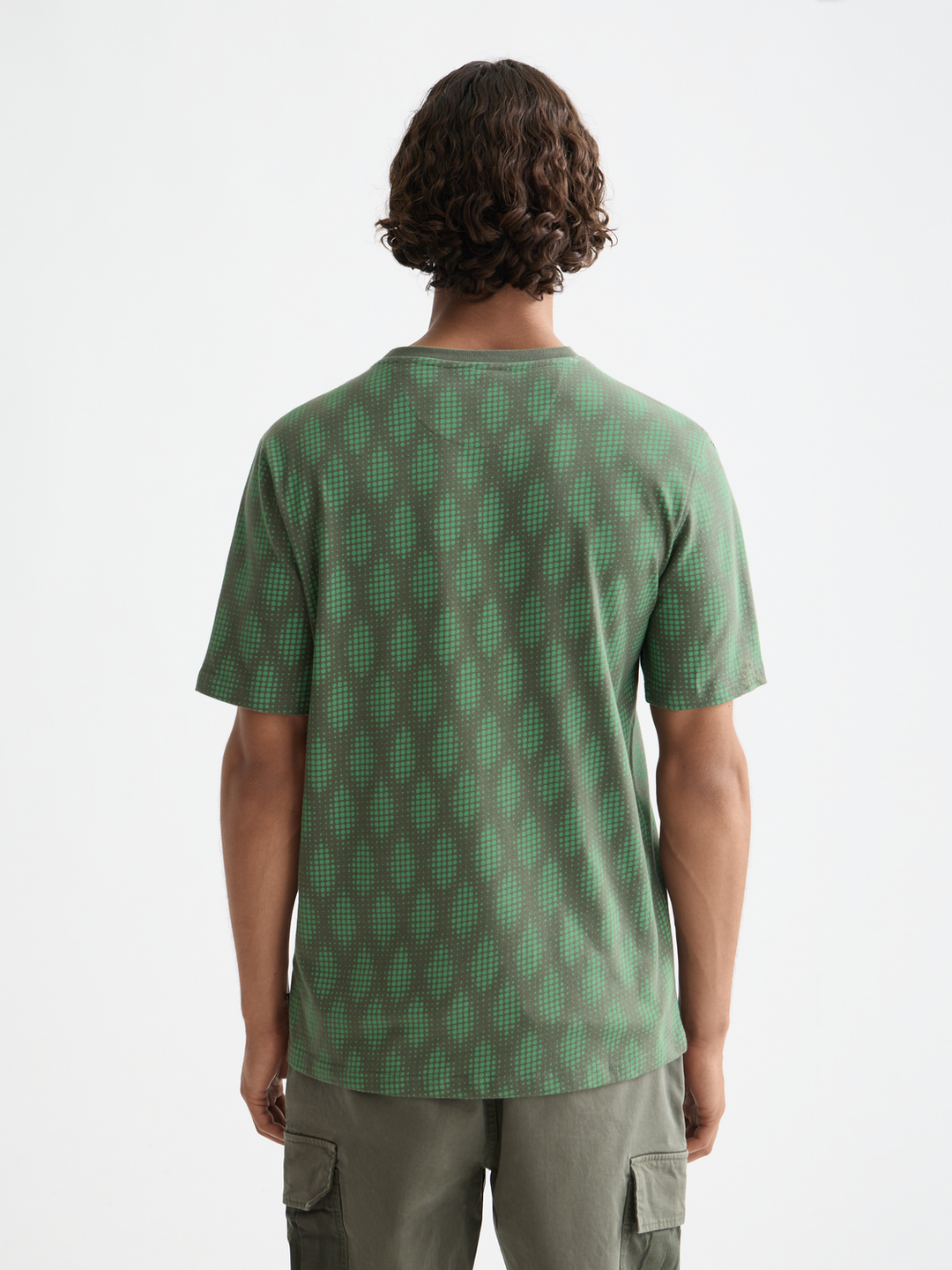 Regular Fit Micro AOP T-shirt