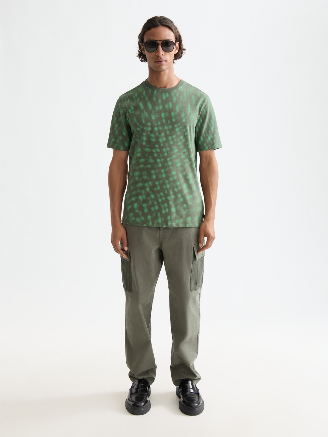 Regular Fit Micro AOP T-shirt
