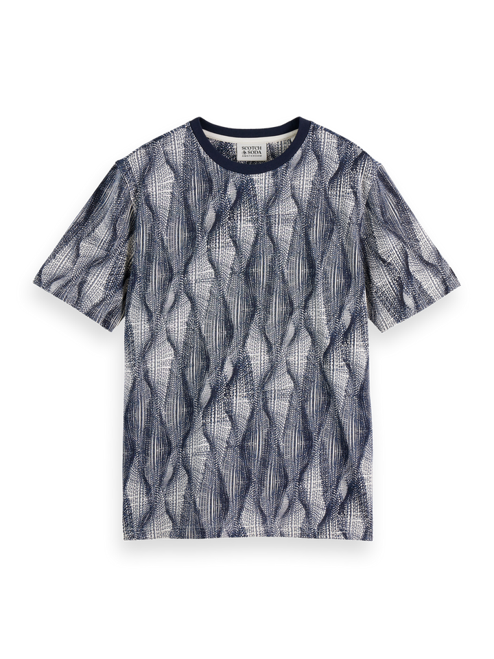 Regular Fit Micro AOP T-shirt