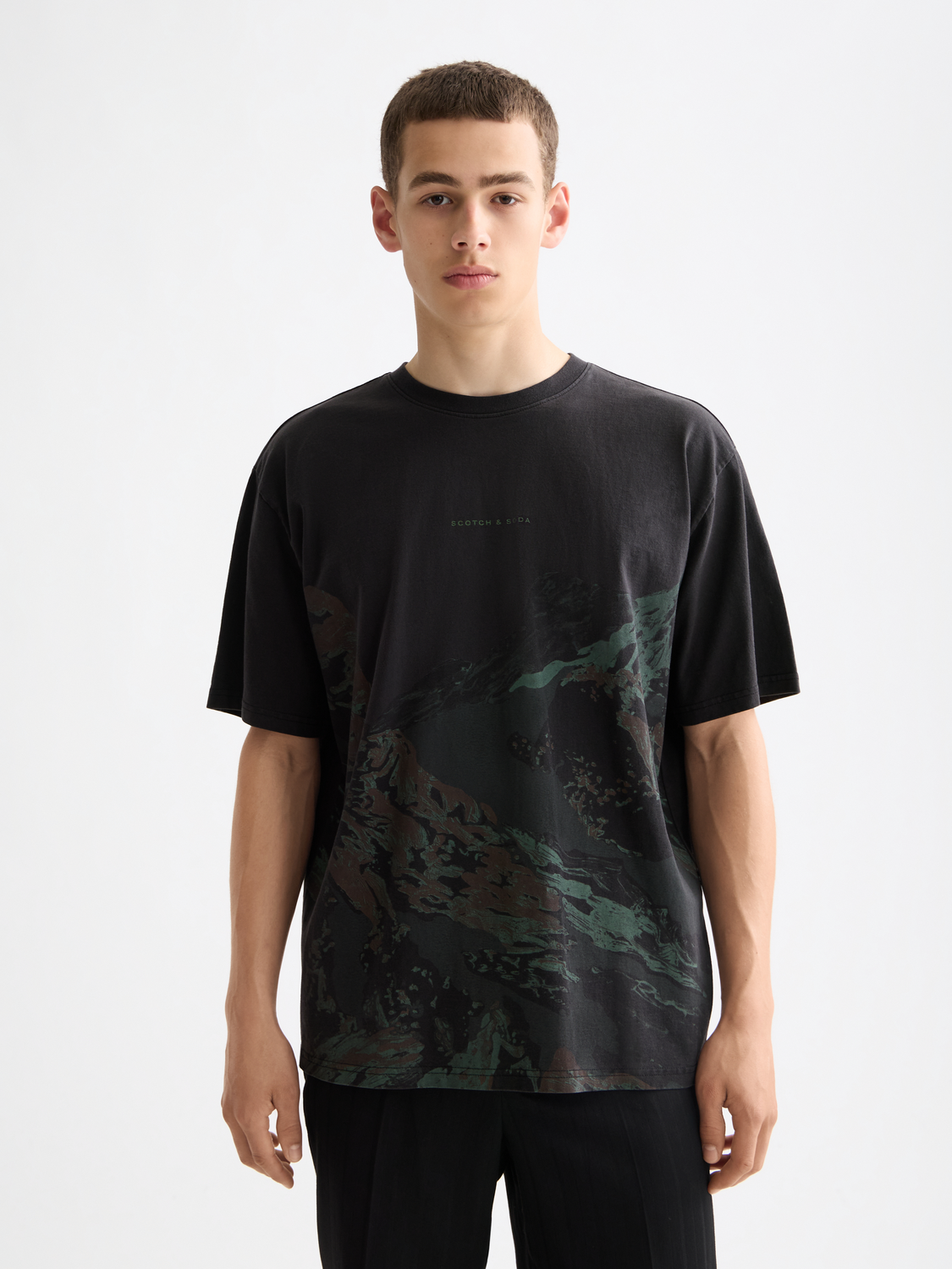 Loose fit overdye artwork t-shirt