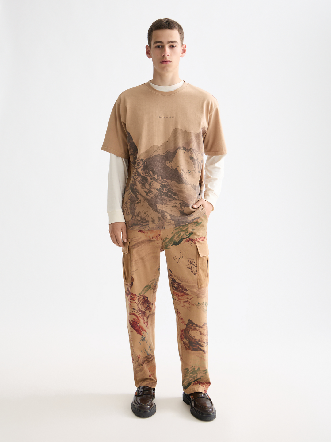 Loose Fit Overdyed Aw T-Shirt