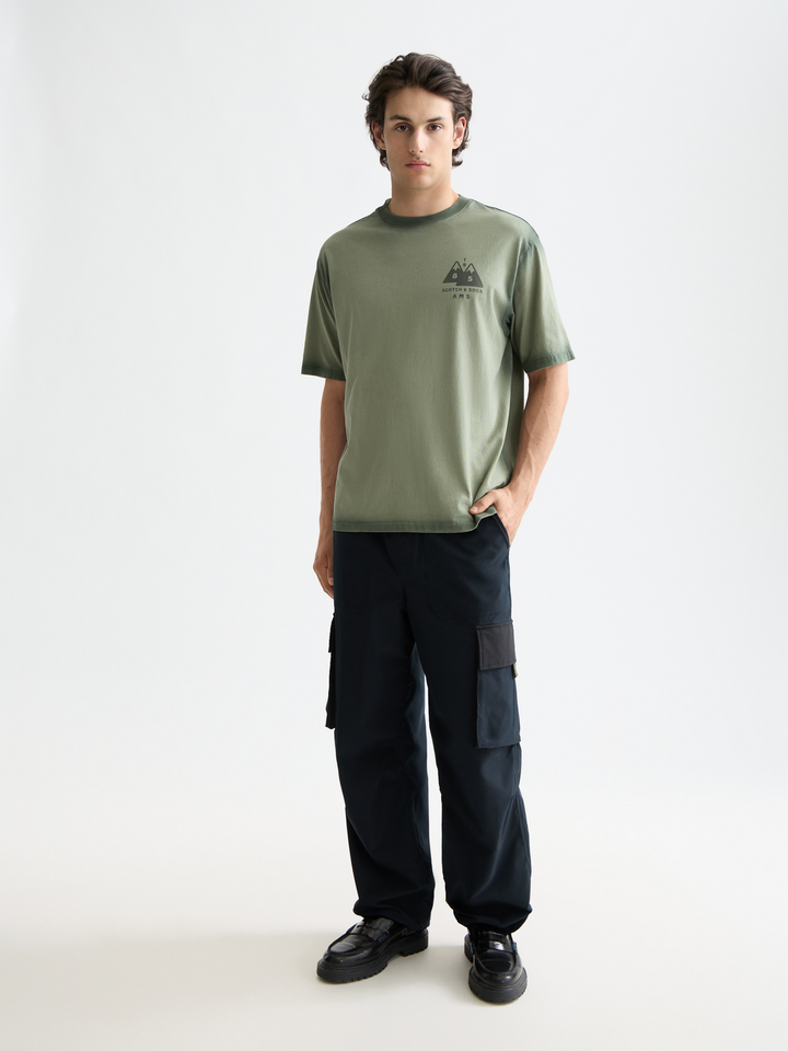 Loose Fit Garment Dye Aw T-Shirt