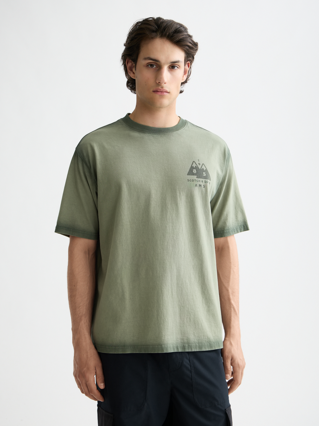Loose Fit Garment Dye Aw T-Shirt