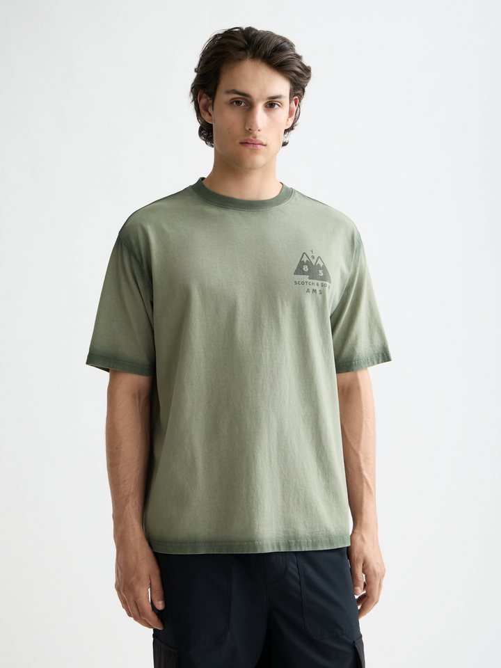 Loose Fit Garment Dye Aw T-Shirt