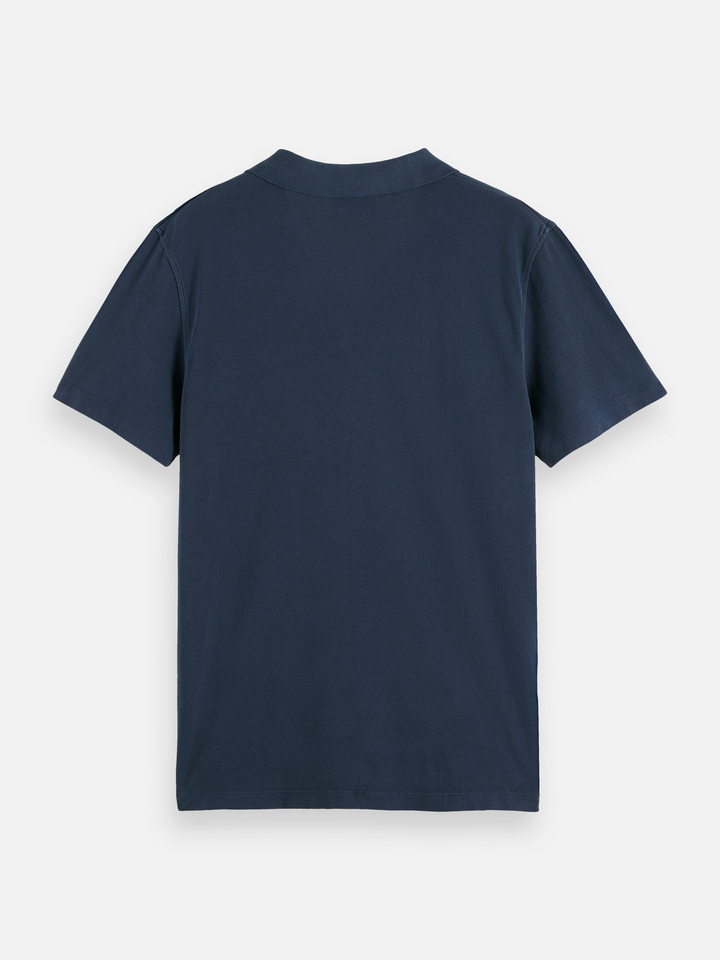 Garment-Dyed Pique Relaxed Fit Pocket Polo