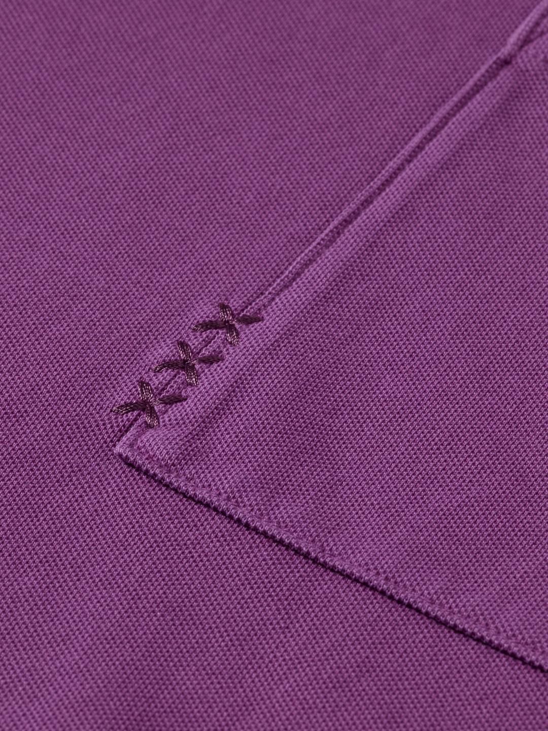 Garment-Dyed Pique Relaxed Fit Pocket Polo