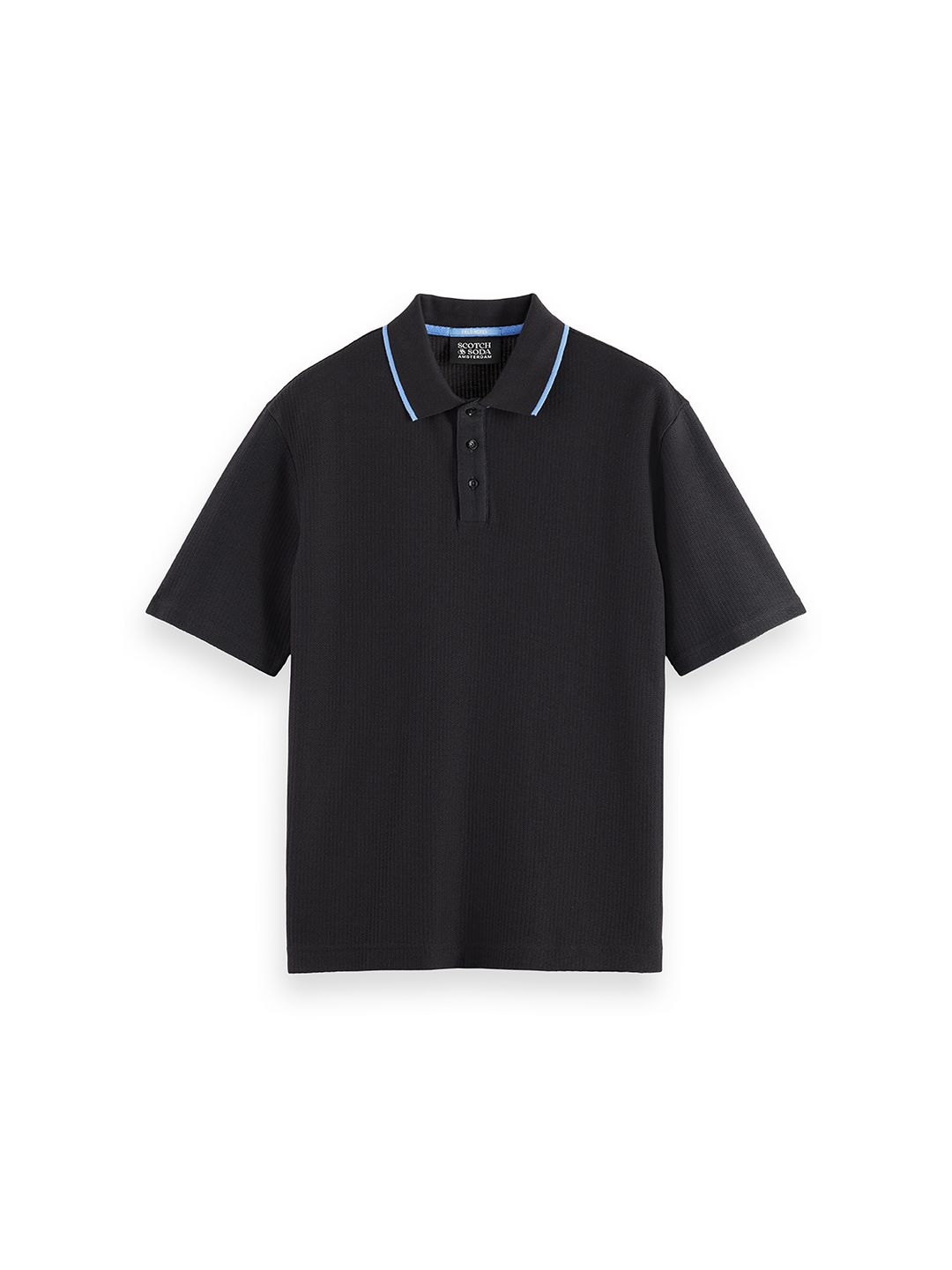 Structured relaxed fit polo
