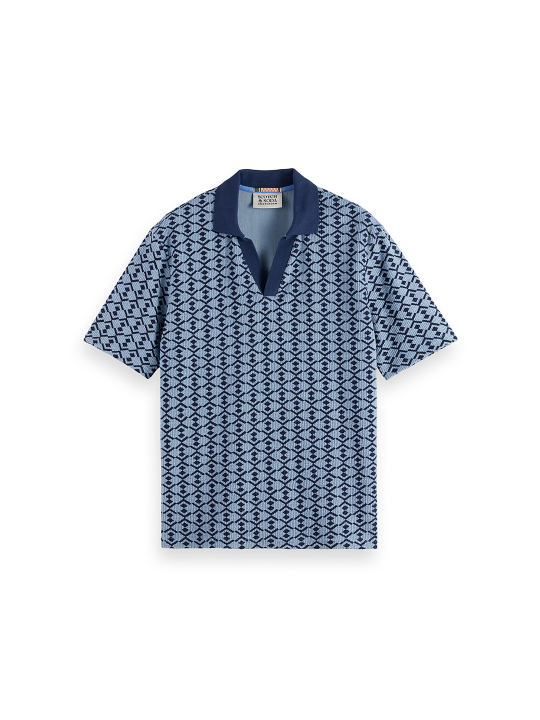 Towelling Printed Relaxed Polo