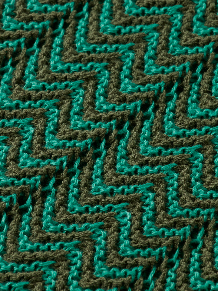 Knitted V-Neck Polo
