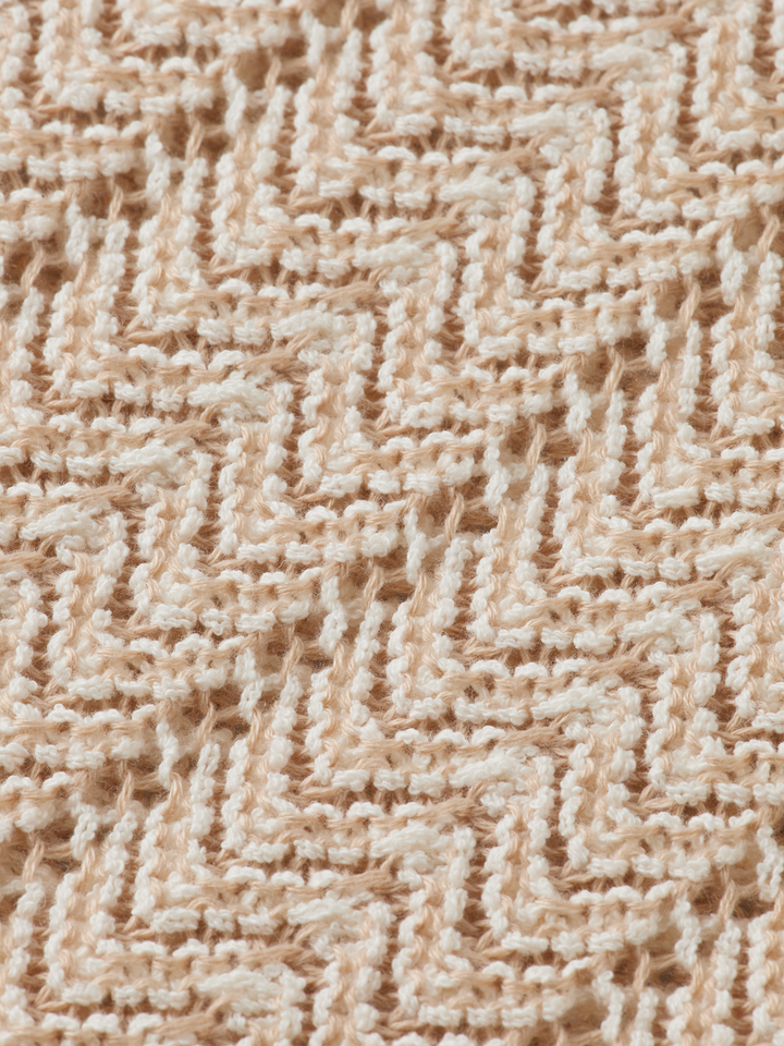Knitted V-Neck Polo
