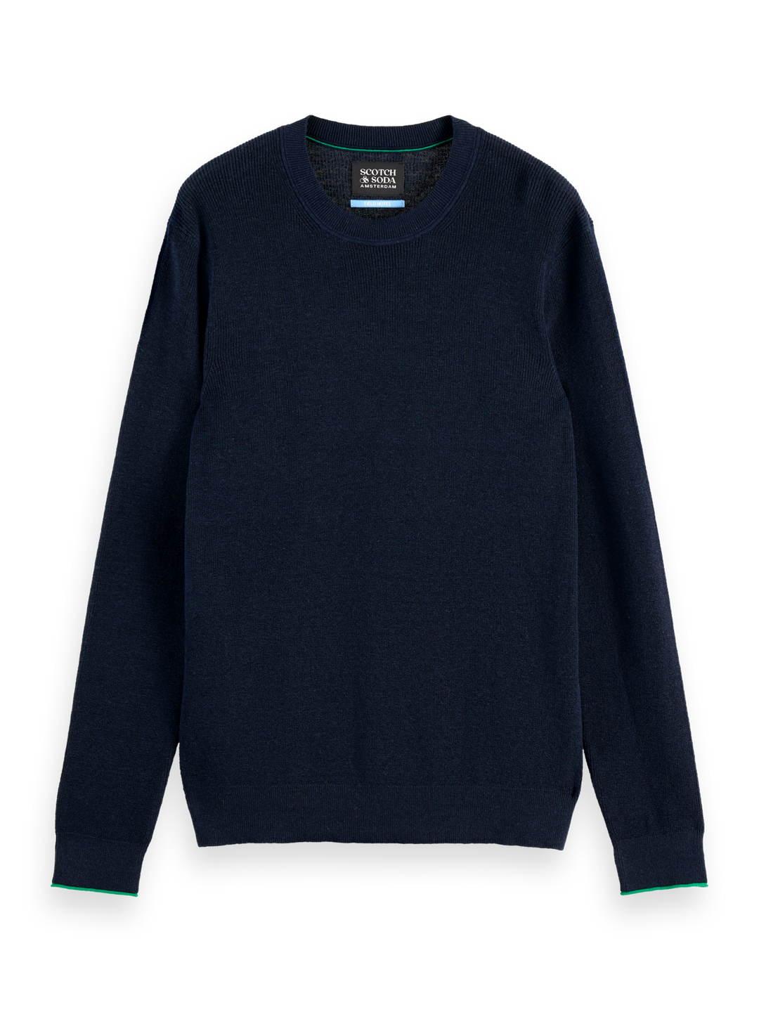 Linen Blend Crew Neck