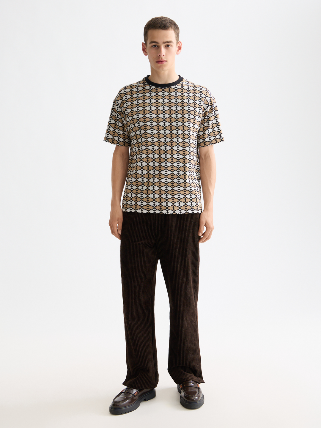 Relaxed Fit Jacquard T-shirt
