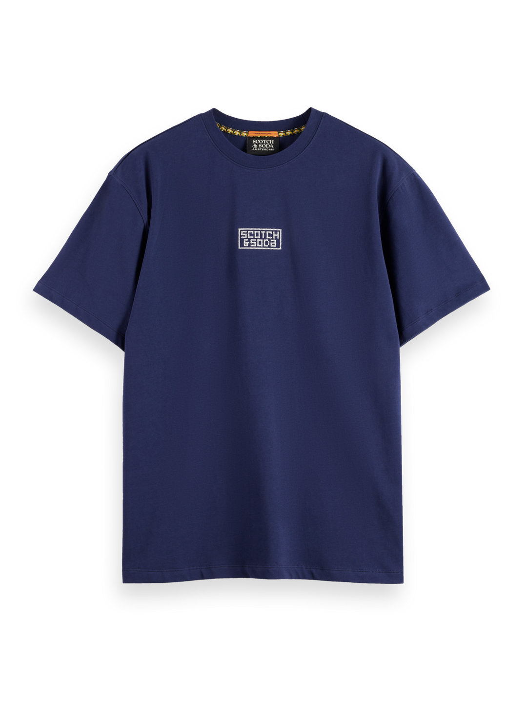 Relaxed fit cross-stitch artwork t-shirt