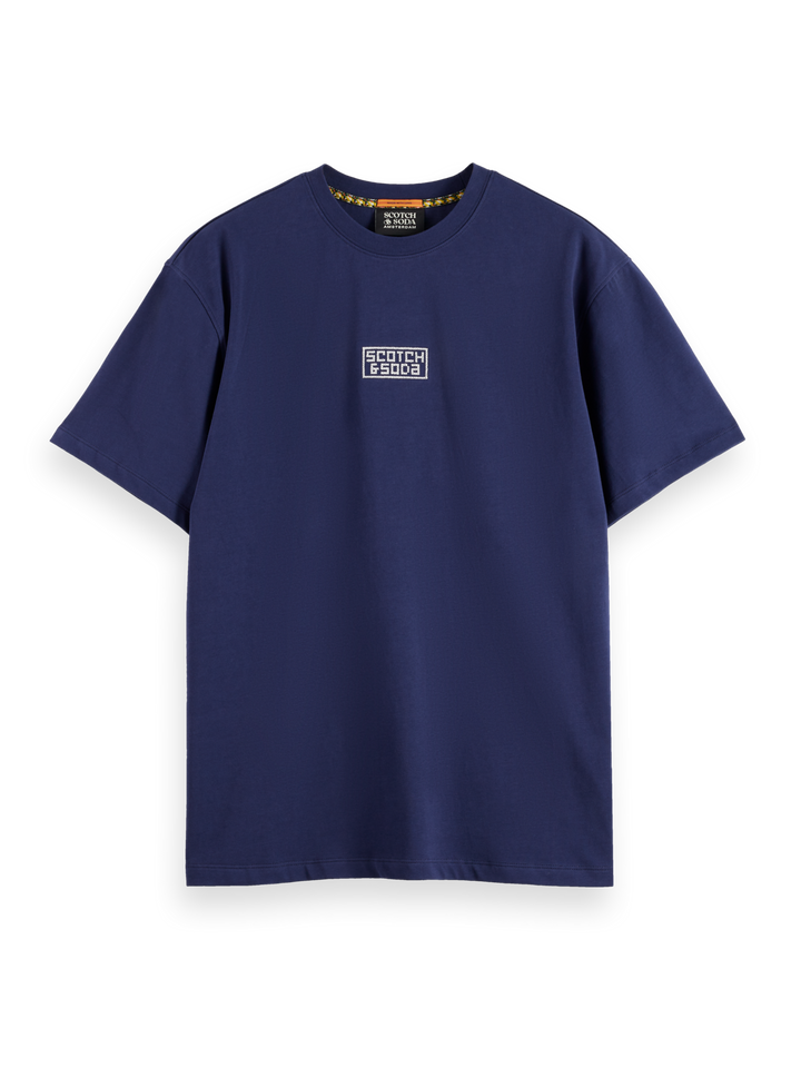 Relaxed fit cross-stitch artwork t-shirt
