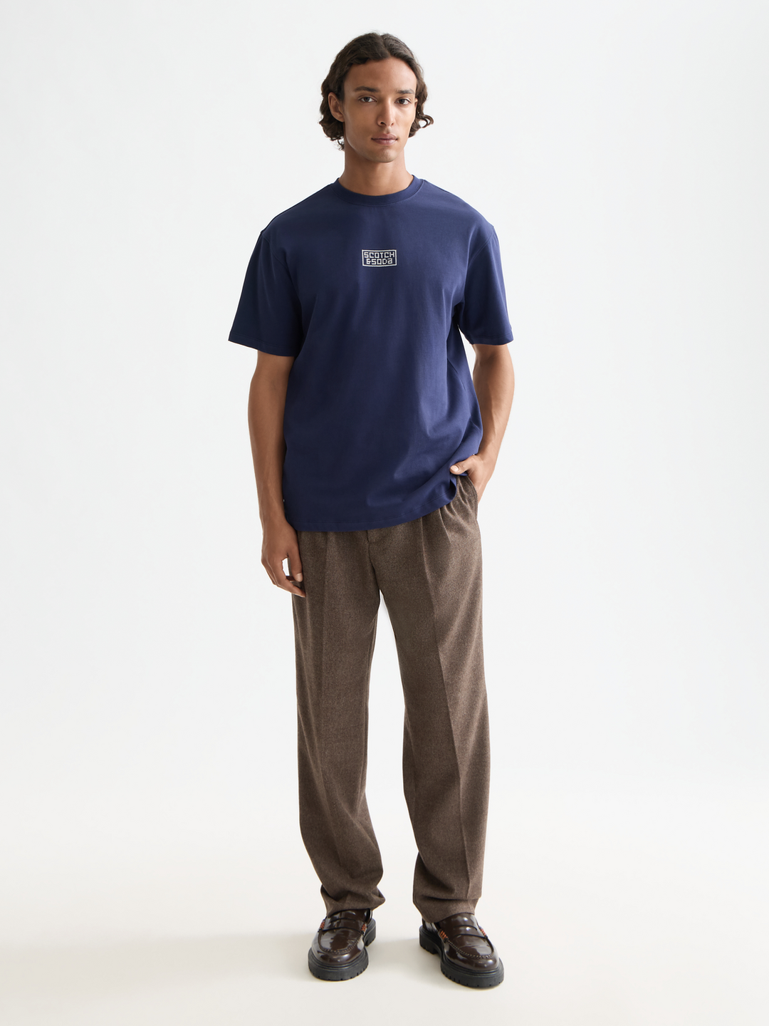 Relaxed fit cross-stitch artwork t-shirt