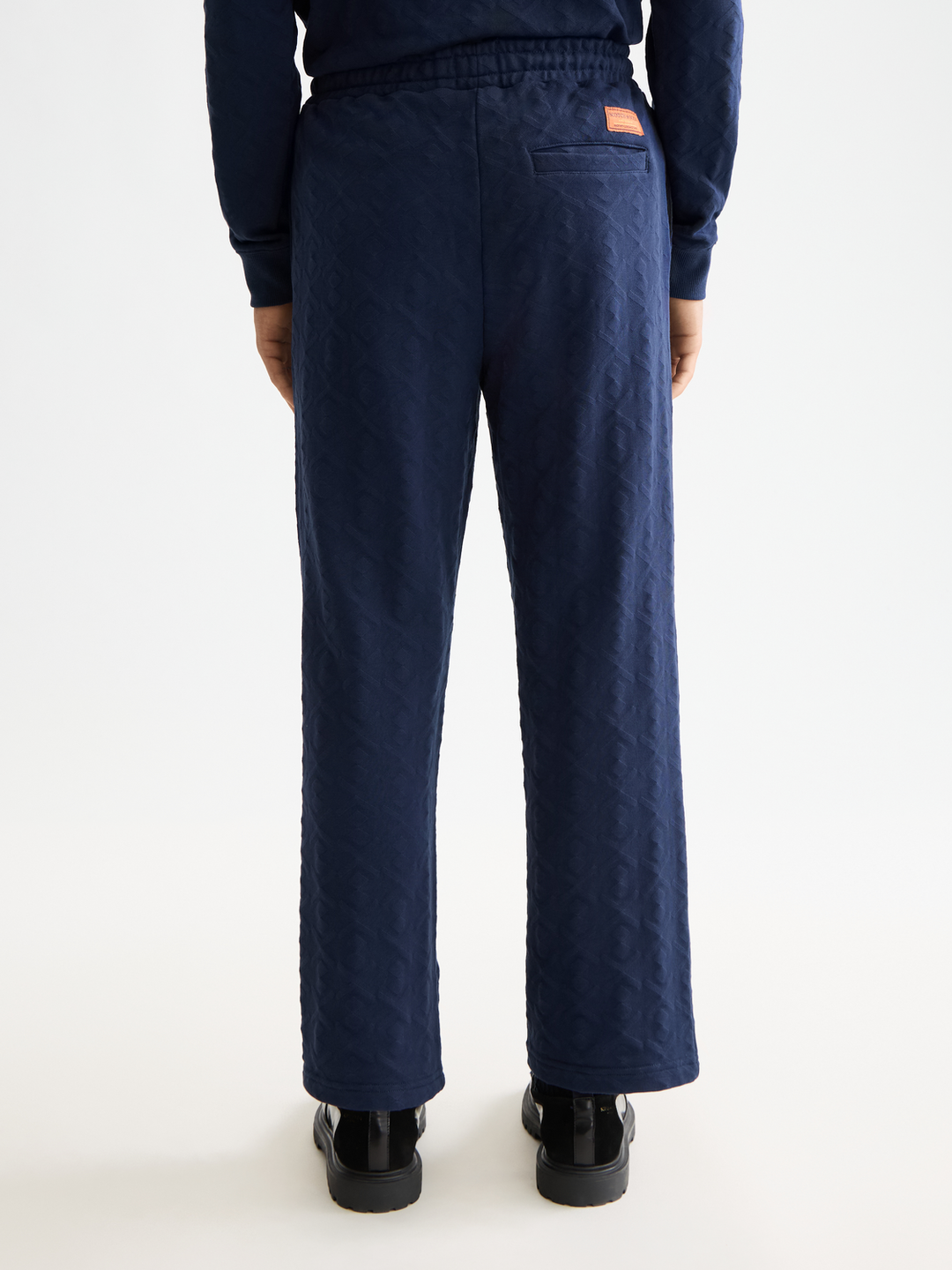 Jacquard terry sweatpants