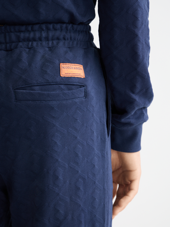 Jacquard terry sweatpants