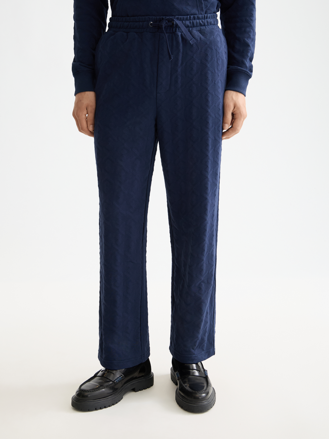 Jacquard terry sweatpants