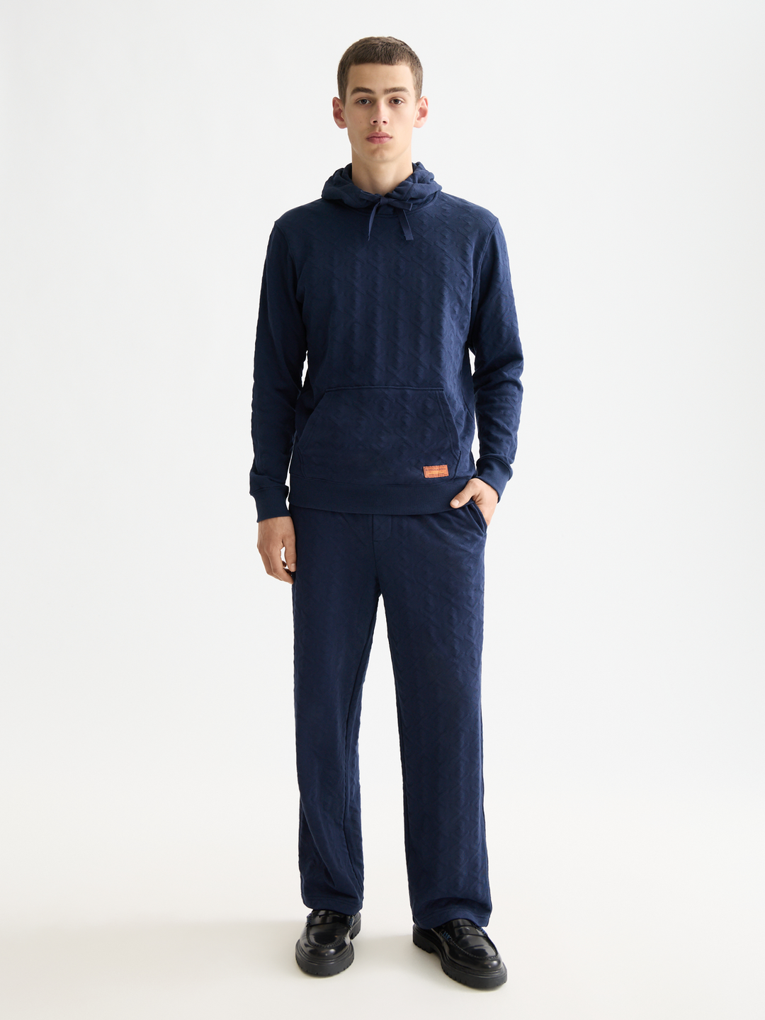 Jacquard terry sweatpants