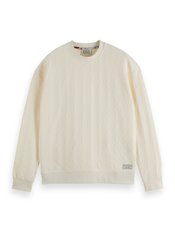Jacquard terry sweatshirt
