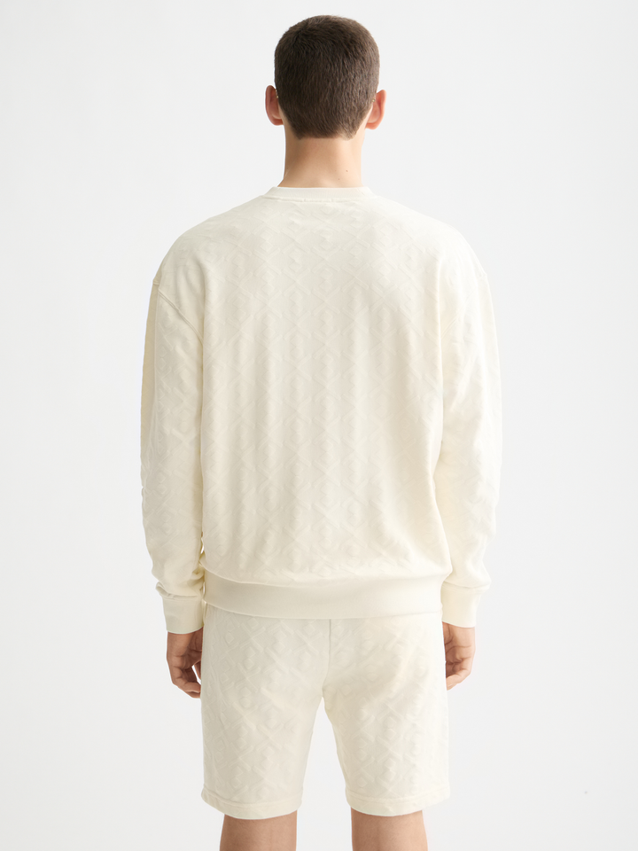 Jacquard terry sweatshirt