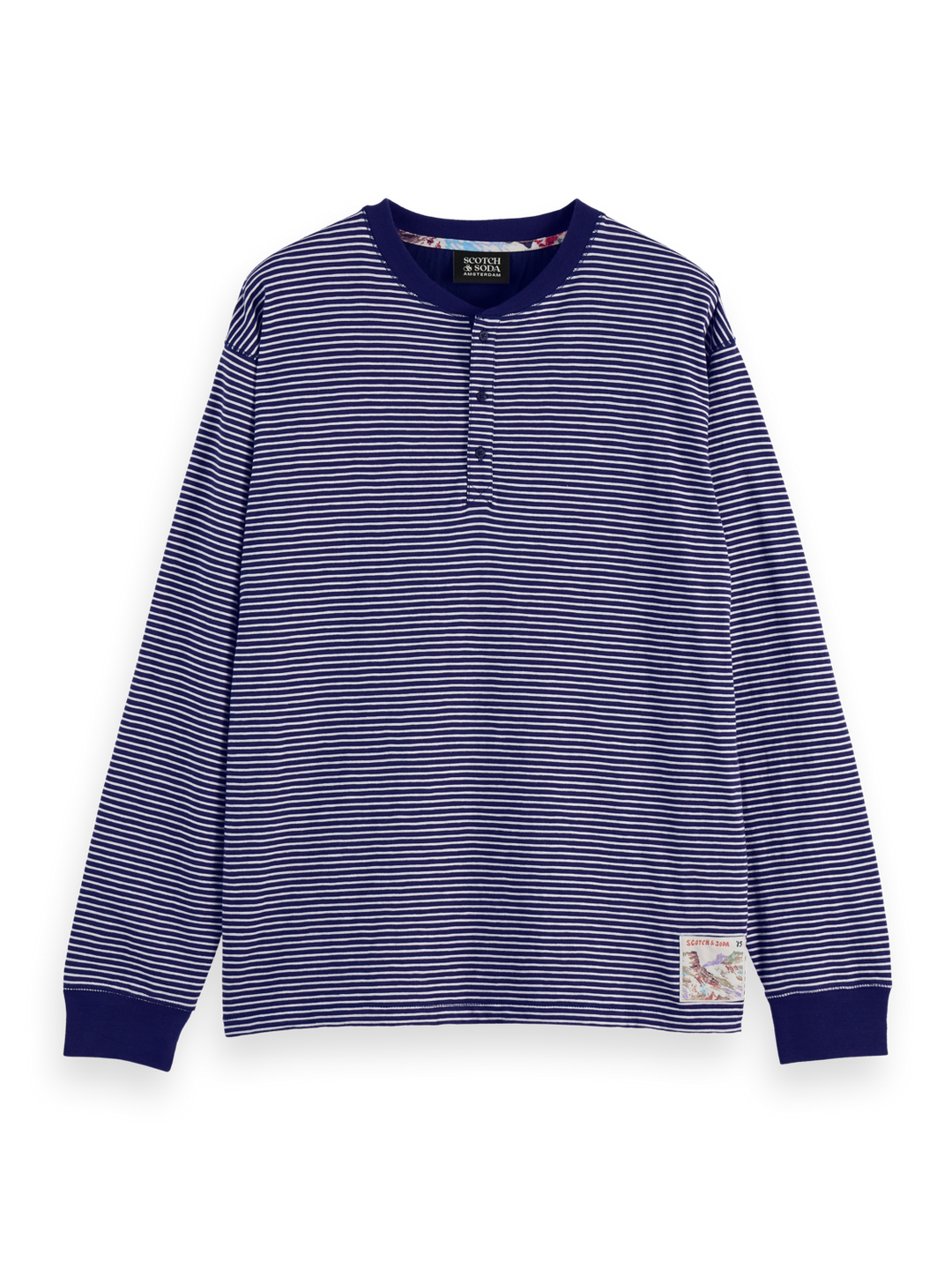 Relaxed Fit Striped Henley