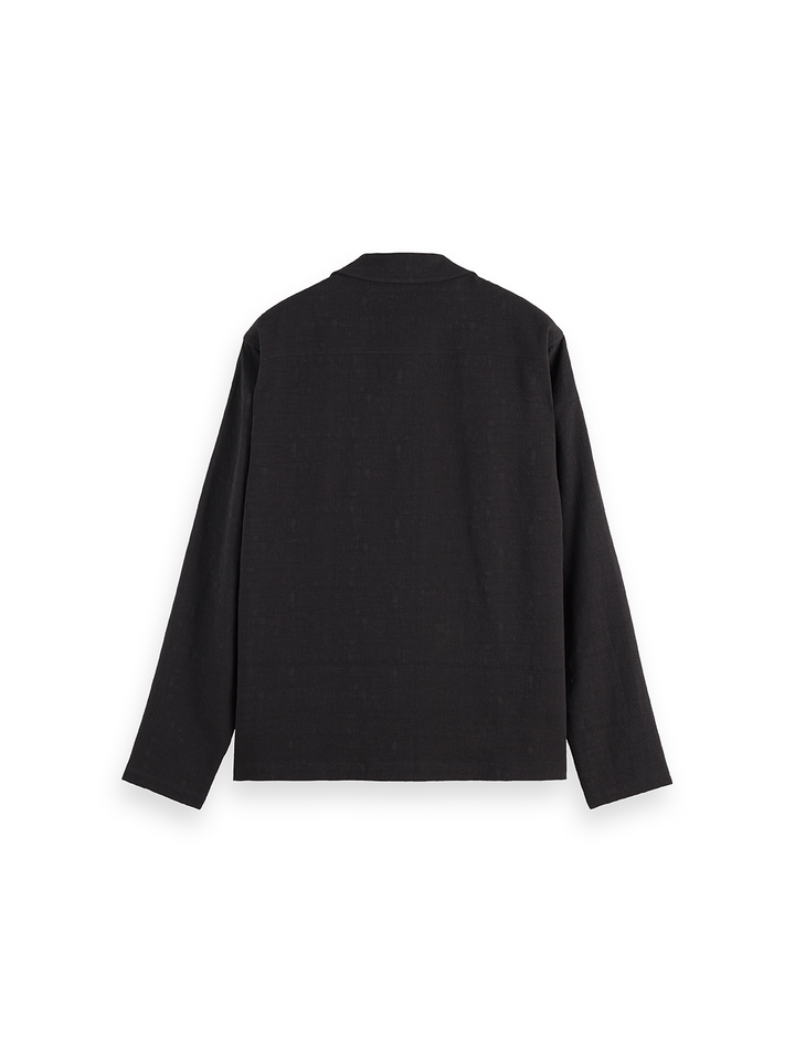 Tonal Jacquard Relaxed Shirt