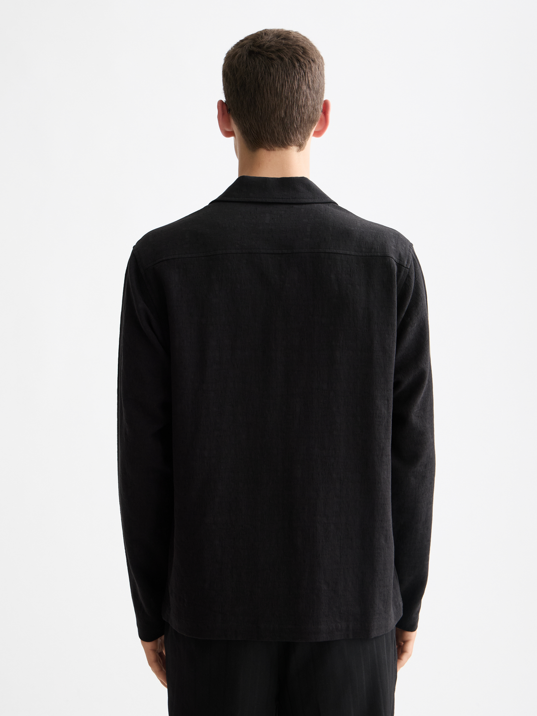 Tonal Jacquard Relaxed Shirt