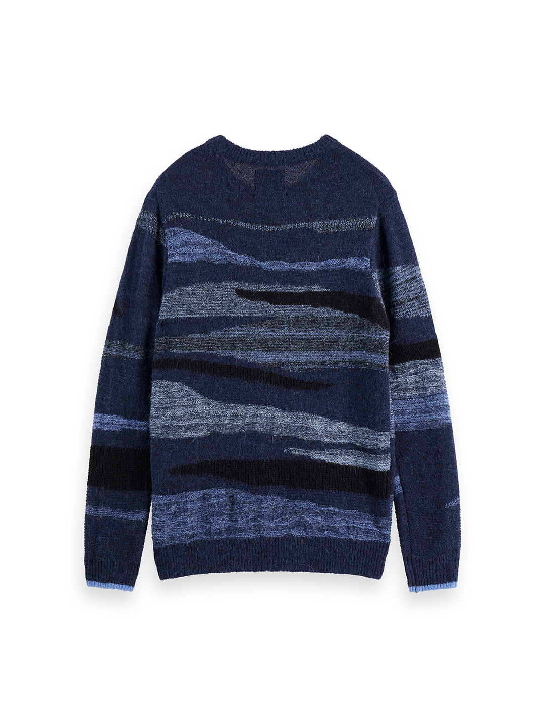 Fluffy Alpaca Wool Blend Crew Neck