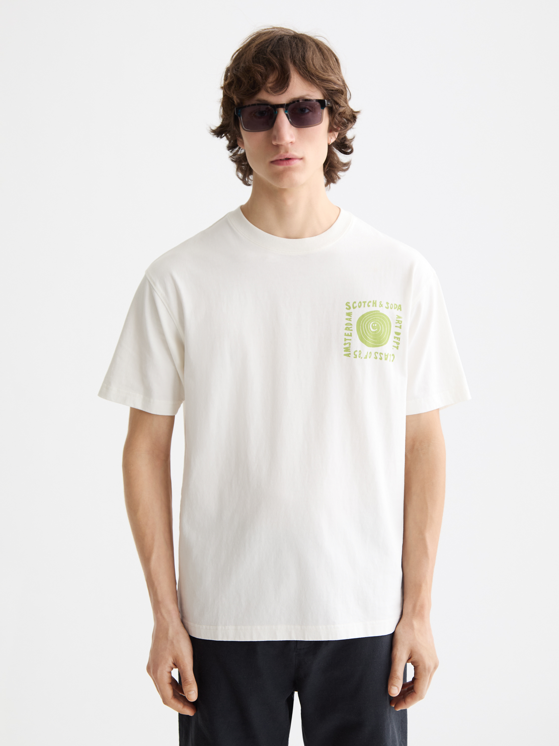 Relaxed-fit washed artwork t-shirt