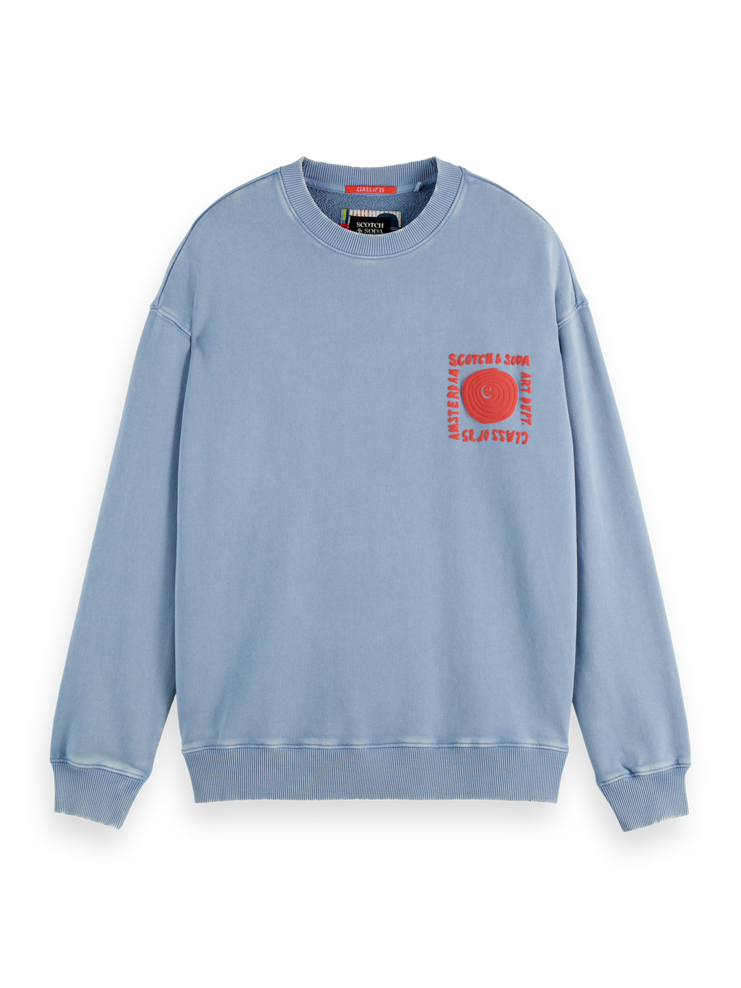 Relaxed-fit washed artwork sweatshirt