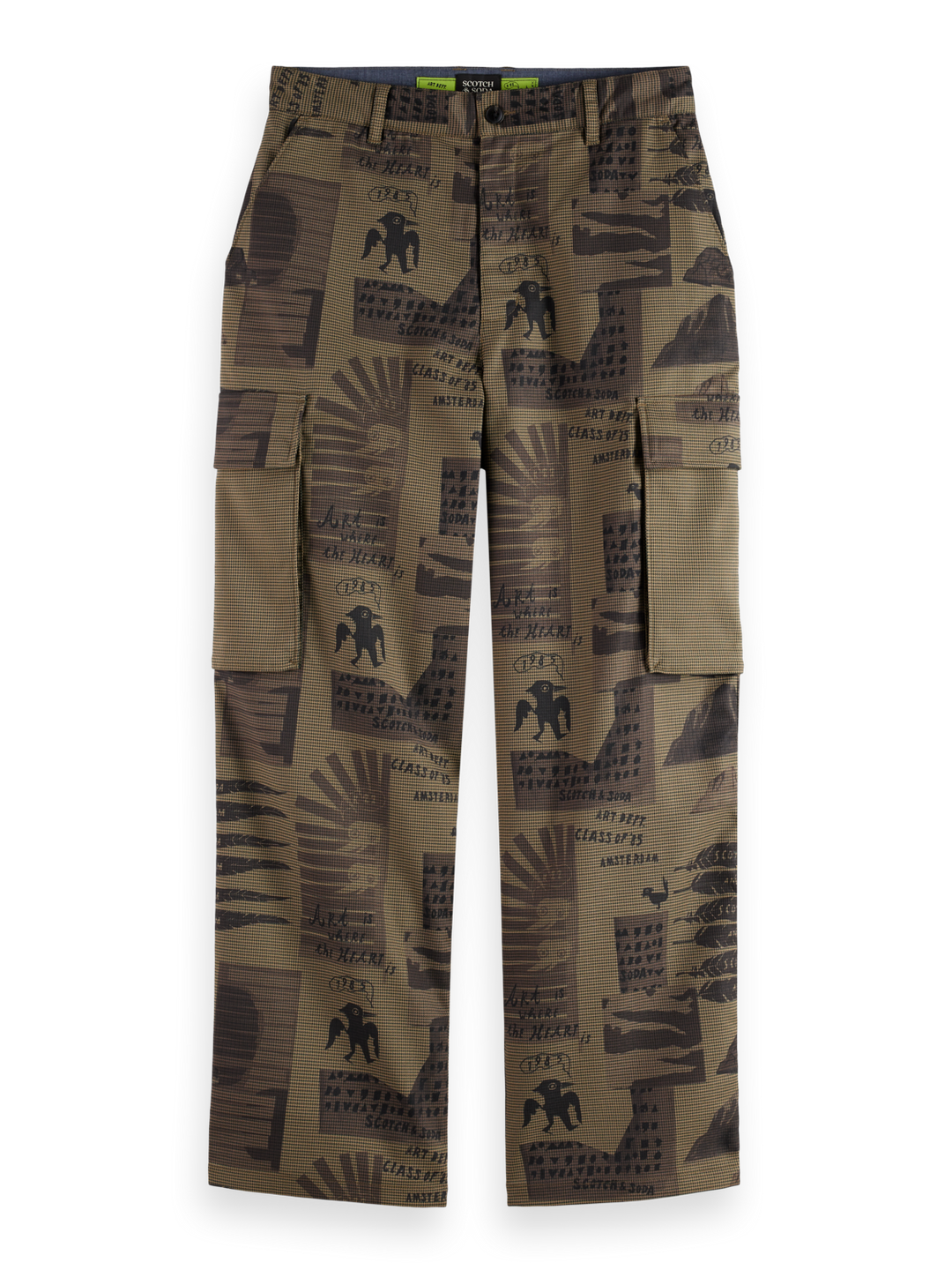 Baggy Printed Cargo Pants
