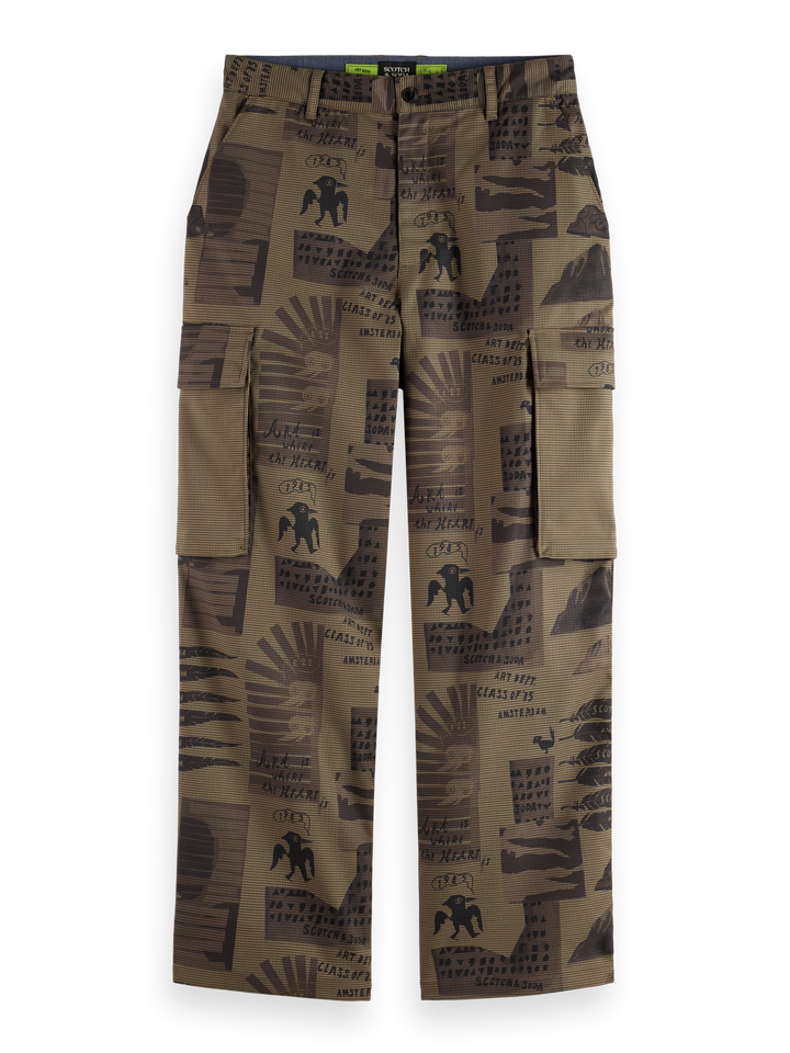 Baggy Printed Cargo Pants