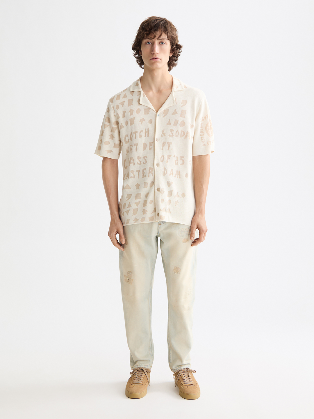 Jacquard Knitted Shirt