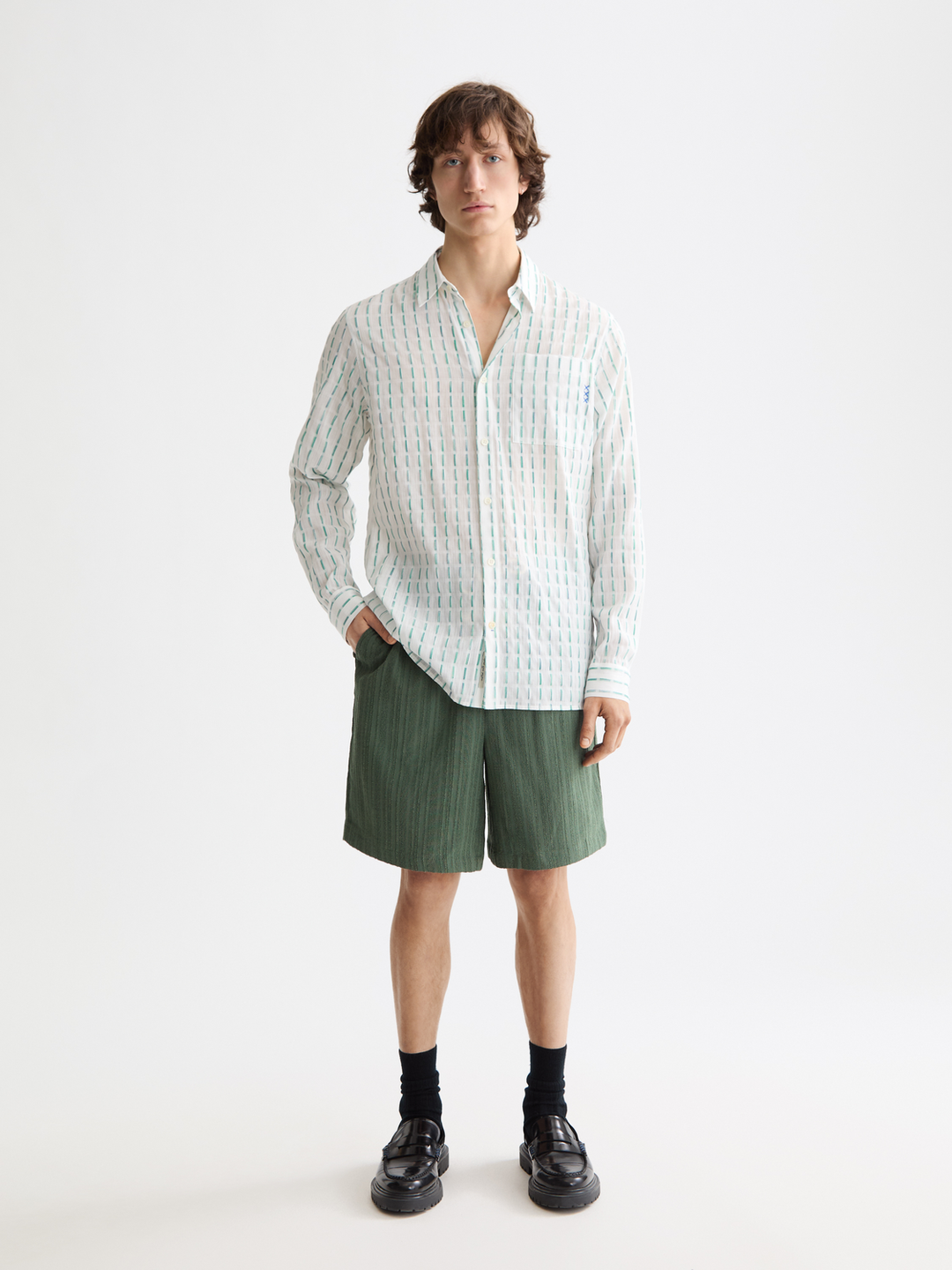 Fave Striped Bermuda Shorts