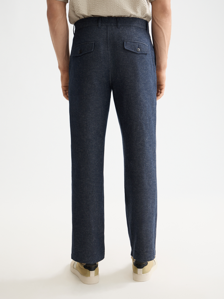 Otis Cotton Linen Twill Relaxed Straight Chino