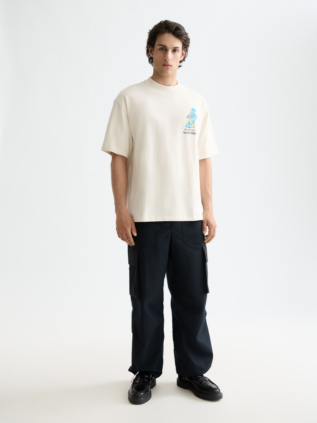 Loose fit front and back artwork t-shirt