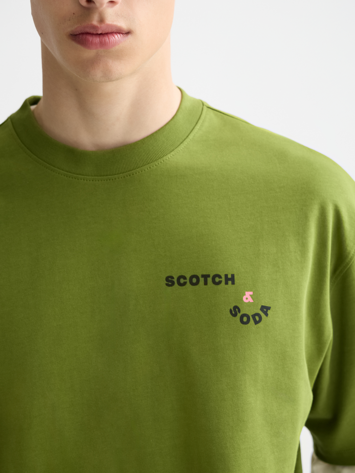 Loose fit front and back artwork t-shirt