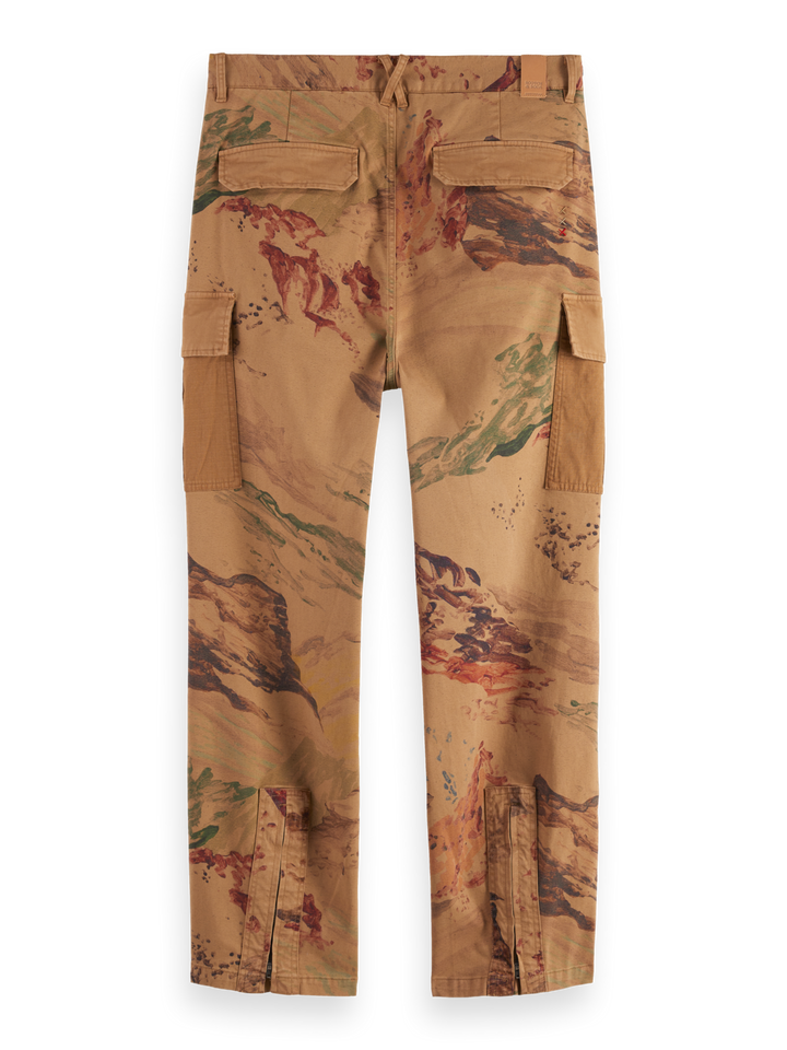 Harper Printed Loose Tapered Cargo Pants