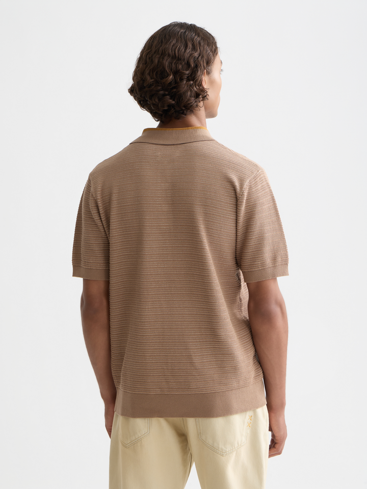 Structured Knitted Polo
