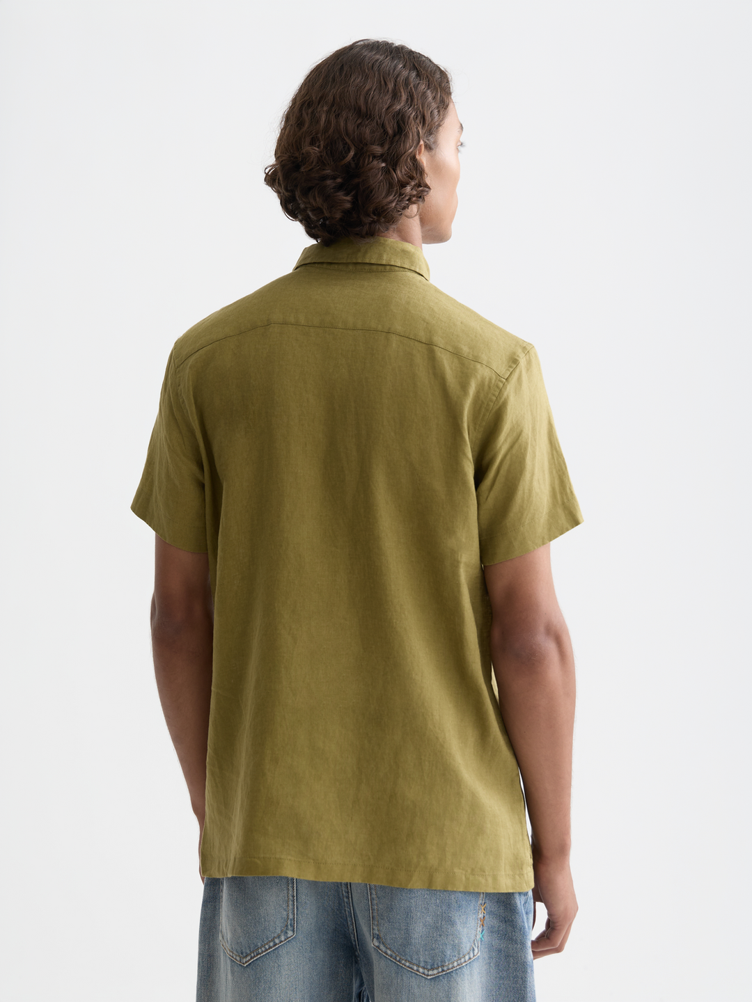 Seasonal core linen regular-fit short sleeve shirt