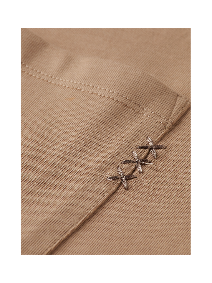 Seasonal Essentials 3 Crosses Pocket Loose T-Shirt
