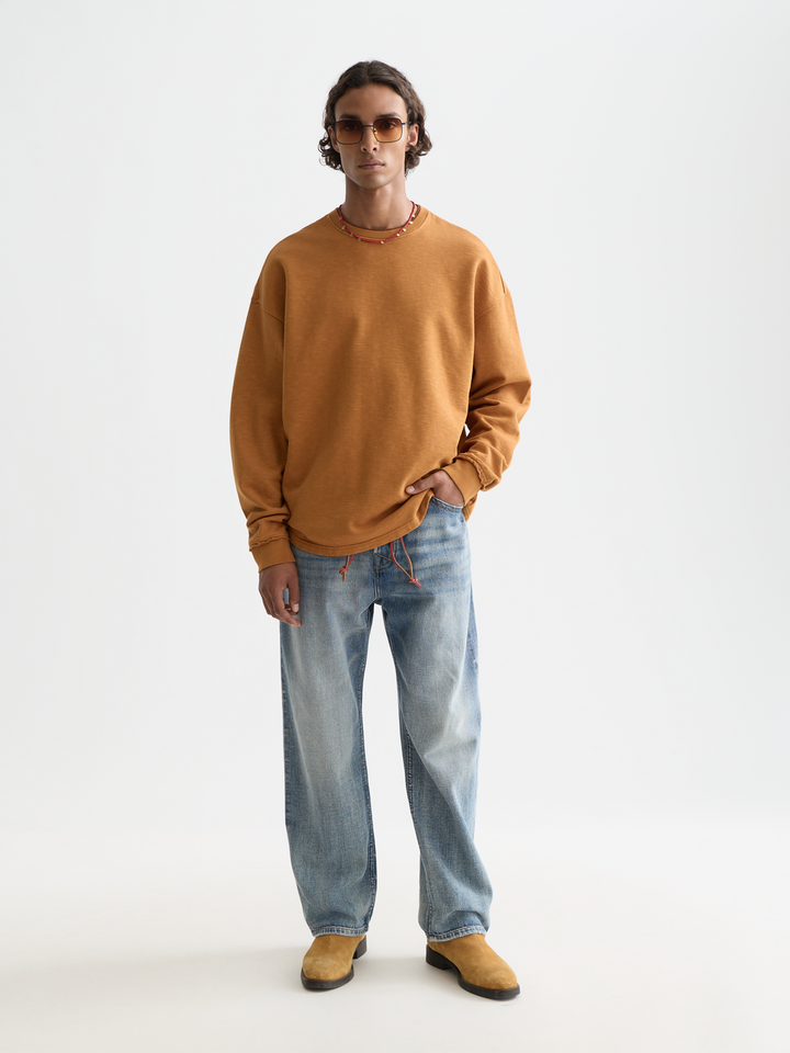 Seasonal Essentials 3 Crosses Loose Sweatshirt