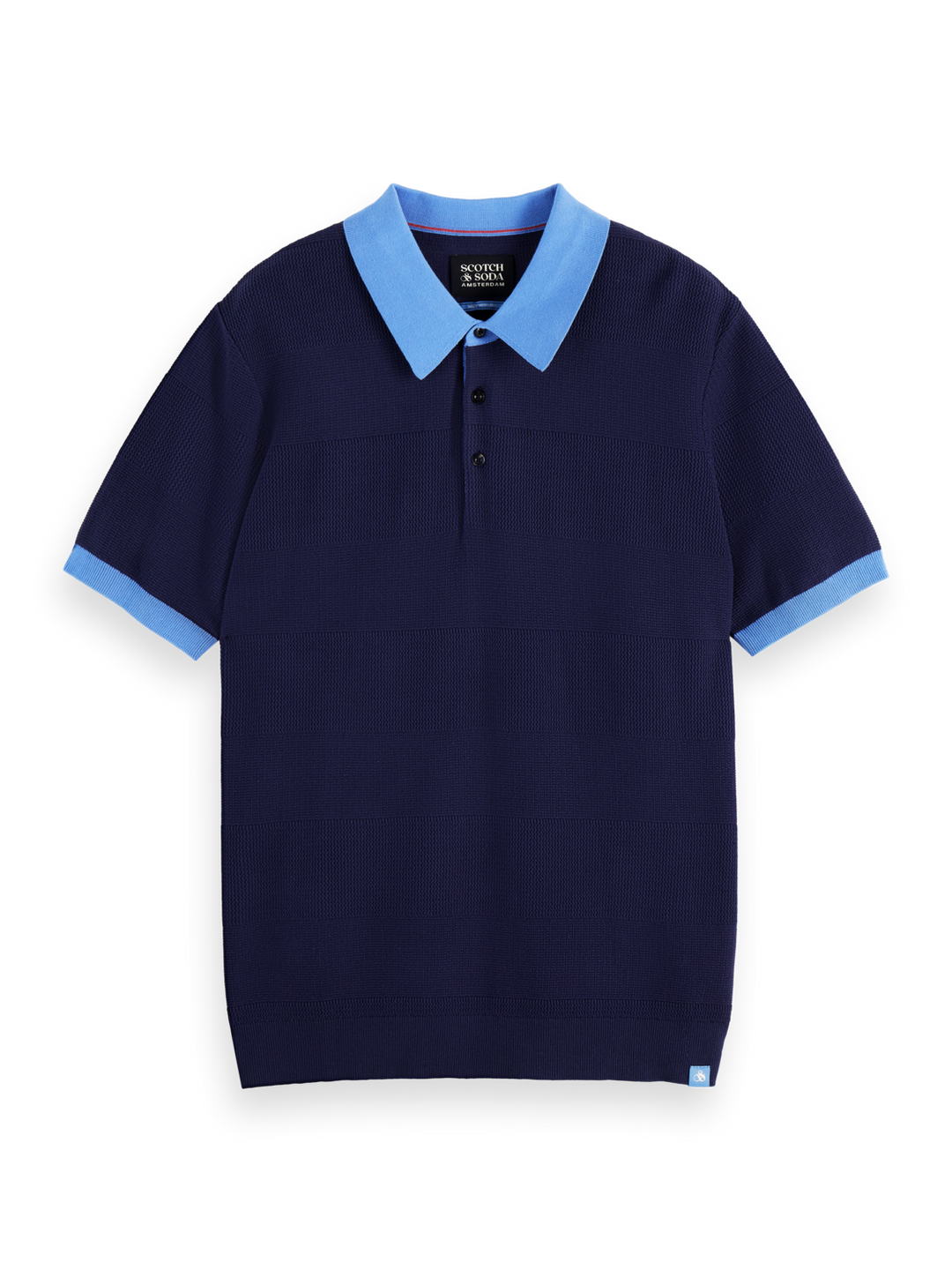 Knitted Striped Polo