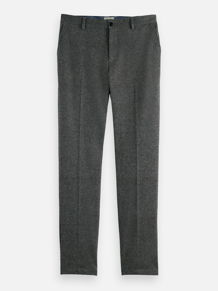 Stuart - melange-jersey regular slim chino