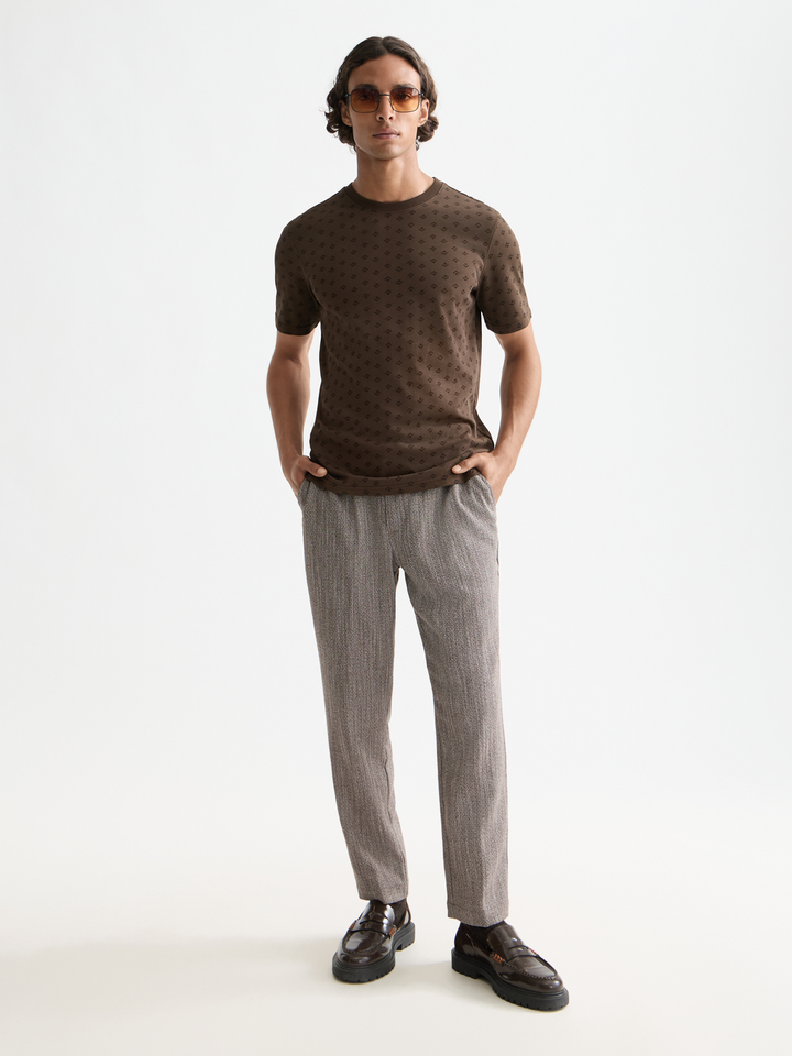 Finch Herringbone Yarn Dyed Tapered Fit Jogger