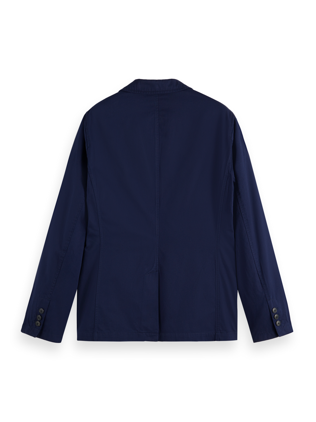 Unconstructed cotton twill relaxed fit blazer