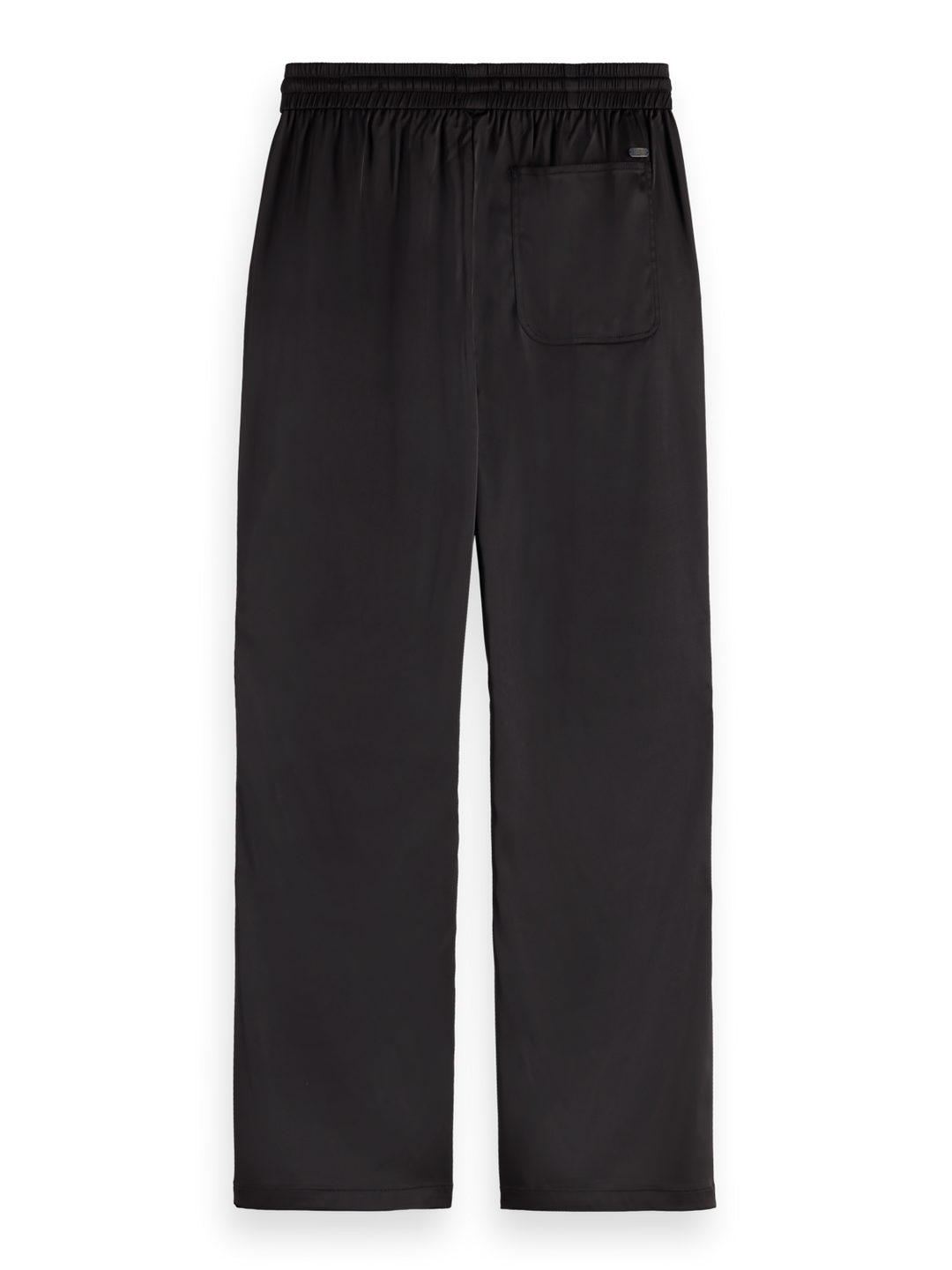 Mae mid-rise bootcut pull-on satin pant