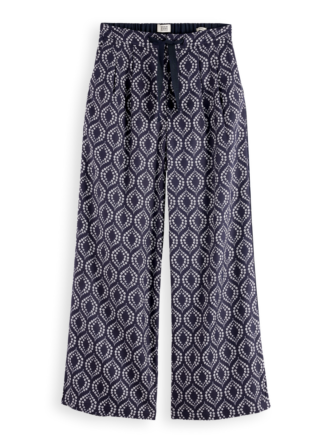 Eleni high rise wide leg printed pyjama pant